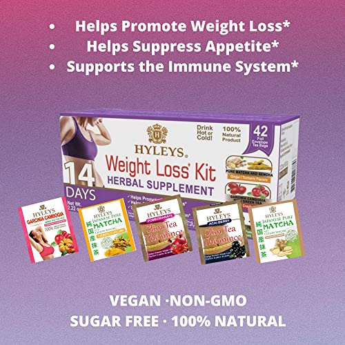 Hyleys 14 Day Weight Loss Tea - 42 Tea Bags (1 Pack), Detox Tea for Cleanse HYLEYS buy supplements canada
