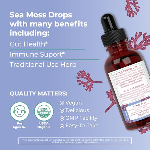 MaryRuth's Irish Sea Moss Liquid Drops | Sugar Free | SeaMoss for Gut Health and Immune MaryRuth Organics buy supplements canada