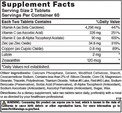 Natures Blend Macuvite Eye Care, 120 tabs Pack of 2 Nature's Blend buy supplements canada