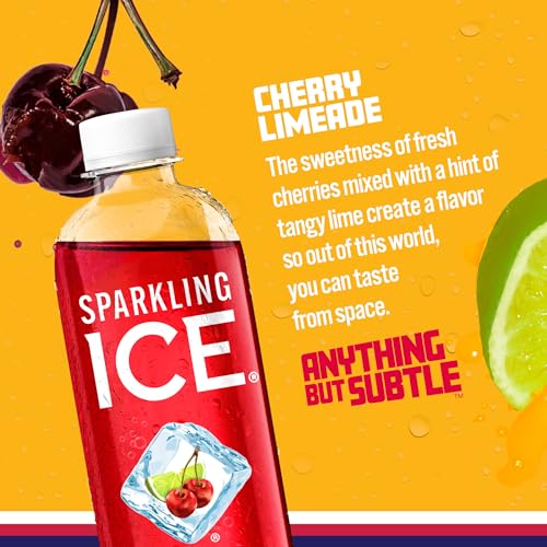Sparkling Ice, Cherry Limeade Sparkling Water, Zero Sugar Flavored Water, with Vitamins Sparkling ICE buy supplements canada
