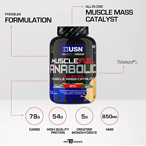 USN Muscle Fuel Anabolic Banana All-in-one Protein Powder Shake (2kg): Workout-Boosting USN buy supplements canada