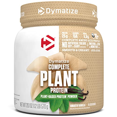 Dymatize Vegan Plant Protein, Smooth Vanilla, 25g Protein, 4.8g BCAAs, Complete Dymatize buy supplements canada