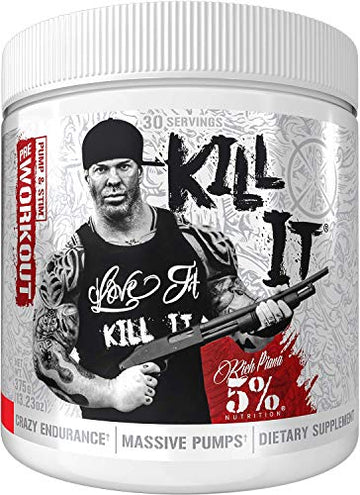 5% Nutrition Rich Piana Kill It Pre Workout Powder w/Creatine, Jitter-Free Caffeine 5% Nutrition buy supplements canada