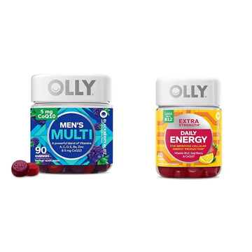 OLLY Men's Multivitamin Gummy, Overall Health and Immune Support, Vitamins A, C, D, E, B, Lycopene & Extra Strength Daily Energy Gummy OLLY buy supplements canada