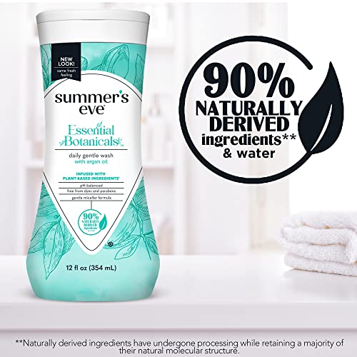 Summer's Eve Essential Botanicals Gentle Wash with Argan Oil, Removes Odor, pH balanced, 12 fl oz Summer's Eve buy supplements canada