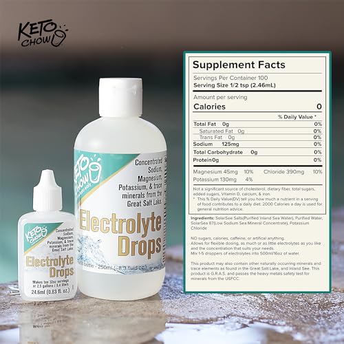 Keto Chow - Electrolyte Hydration Drops - Keto Diets & Intermittent Fasting - Immune Support Keto Chow buy supplements canada