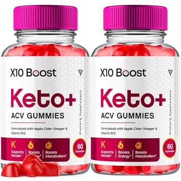(2 Pack) X10 Boost Keto ACV Gummies, X10 Keto Boost Gummies Advanced Weight Loss Fyvus buy supplements canada