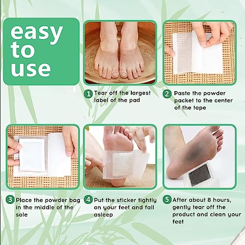 Foot Pads maguja 100Pcs Deep Cleansing Foot Pads for Stress Relief | Better Sleep | Foot Care maguja buy supplements canada