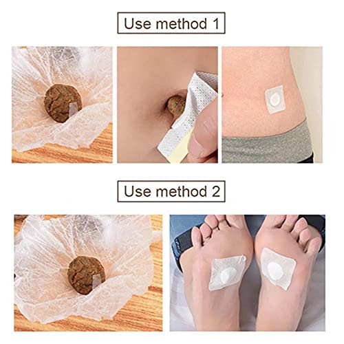 Wormwood Belly Patch,30Pcs Mugwort Abdomen Navel Patch and 30Pcs Moxibustion Patch BEANGG buy supplements canada