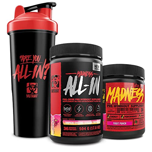 Mutant | Madness and Madness All-in | Double Pre-Workout Bundle | Fruit Punch and Melon Mutant buy supplements canada