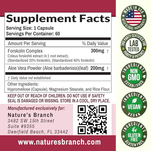 Premium 100% Ultra Pure Forskolin for Weight Loss Max Strength w/ 40% Standardized Nature's Branch buy supplements canada