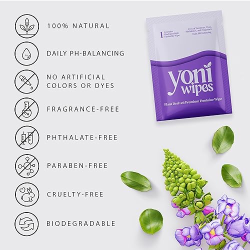 Yoni Wipes - 30 Count Biodegradable & Flushable Feminine Wipes, pH-Balanced, Aloe Vera & Vitamin E Yoni Wipes buy supplements canada