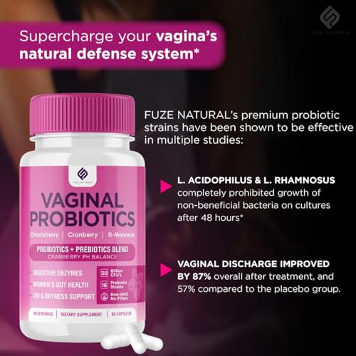 Vaginal Probiotics for Women Digestive Enzymes Gut Health PH Balance Pills, Women's Fuze Naturals buy supplements canada