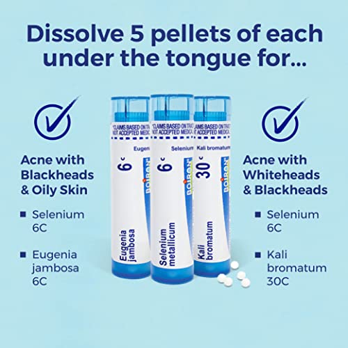 Boiron Acne Relief Kit for Blackheads, Oily Skins, Whiteheads on The Face and Body - 3 Count (240 Pellets) Boiron buy supplements canada