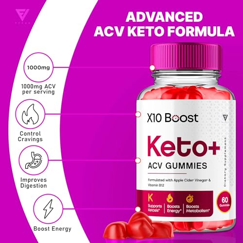 (2 Pack) X10 Boost Keto ACV Gummies, X10 Keto Boost Gummies Advanced Weight Loss Fyvus buy supplements canada