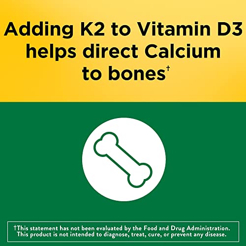 Nature Made Vitamin D3 K2, 5000 IU (125 mcg) Vitamin D, Dietary Supplement for Bone Nature Made buy supplements canada