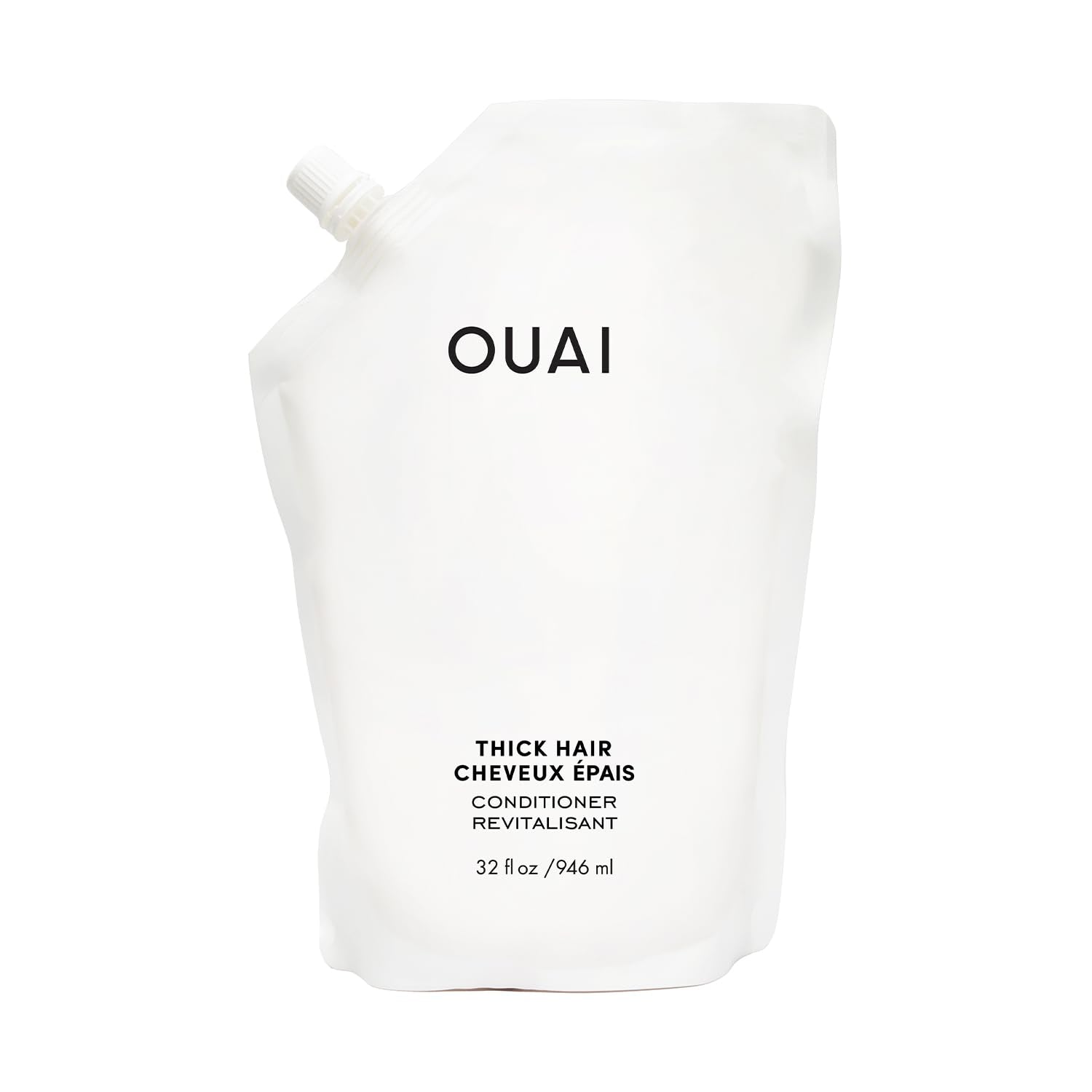OUAI Thick Hair Conditioner Refill - Moisturizing Conditioner for Dry, Frizzy Hair - Keratin, Marshmallow Root, Shea Butter and Avocado Oil - Paraben, Phthalate & Sulfate Free (32 Oz) OUAI buy supplements canada