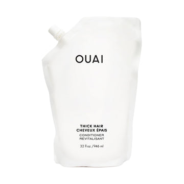 OUAI Thick Hair Conditioner Refill - Moisturizing Conditioner for Dry, Frizzy Hair - Keratin, Marshmallow Root, Shea Butter and Avocado Oil - Paraben, Phthalate & Sulfate Free (32 Oz) OUAI buy supplements canada