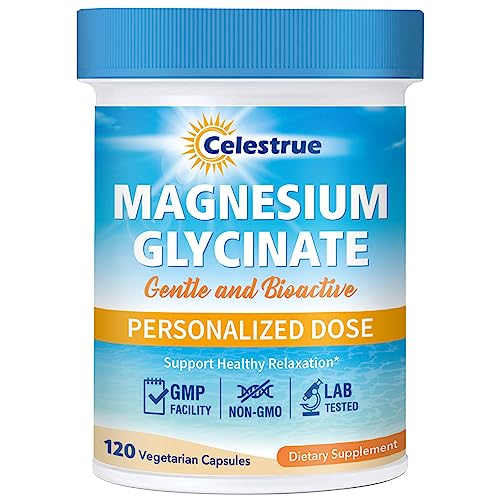 Celestrue Magnesium Glycinate, Fully-Chelated, Optimal Absorption, Gentle on The Stomach Celestrue buy supplements canada