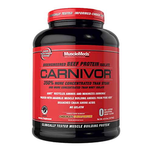 MuscleMeds Carnivor Beef Protein Isolate Powder, Chocolate Peanut Butter, 4.14 Pound MuscleMeds buy supplements canada