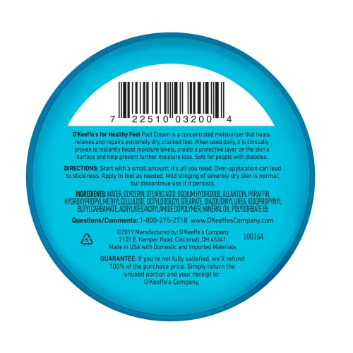 O'Keeffe's for Healthy Feet Foot Cream, Guaranteed Relief for Extremely Dry, Cracked Feet O'Keeffe's buy supplements canada