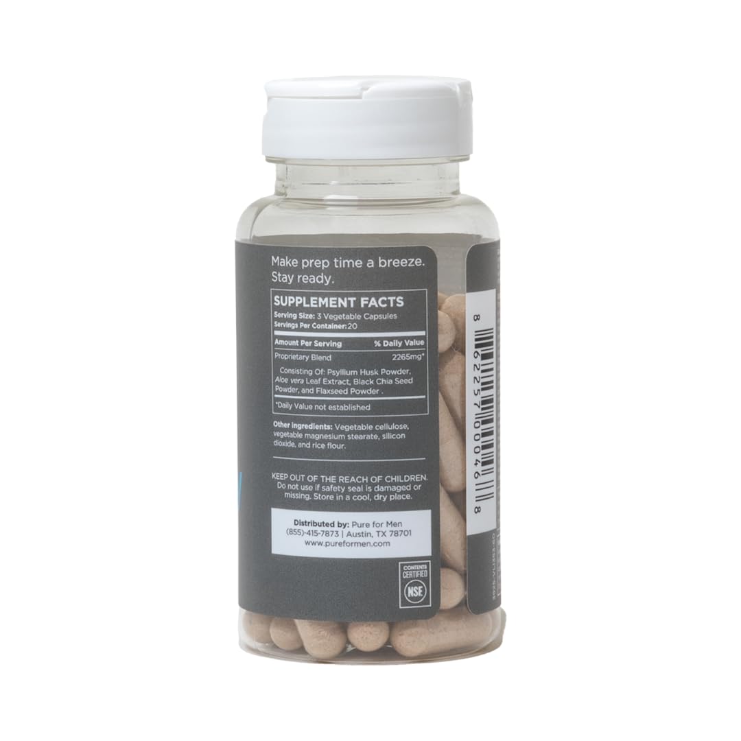Pure for Men Original Cleanliness Stay Ready Fiber Supplement | Helps Promote Pure for Men buy supplements canada