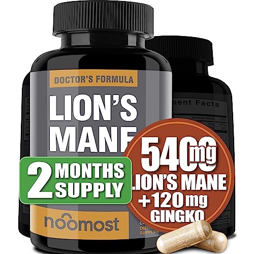 NooMost Organic Lions Mane Supplement Capsules 5400mg, Ginkgo Biloba 120mg NooMost buy supplements canada