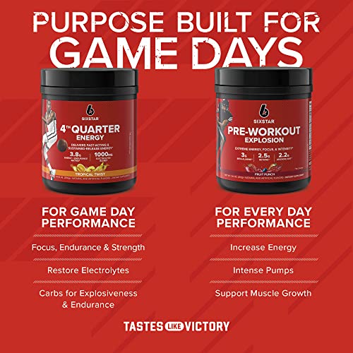 Six Star 4th Quarter Energy Preworkout for Men & Women with Caffeine, Betaine, Taurine Six Star buy supplements canada