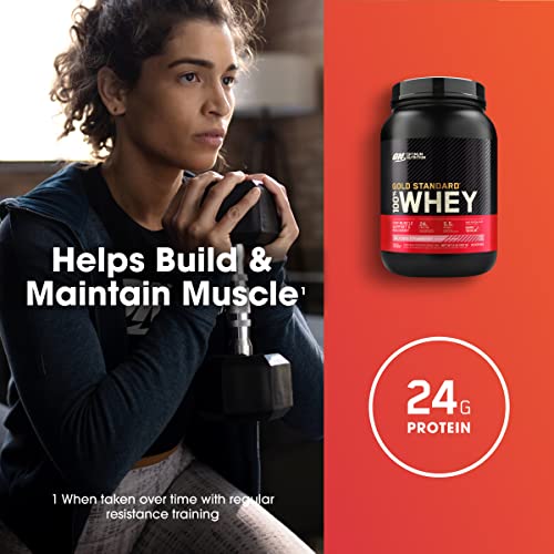 Optimum Nutrition Gold Standard 100% Whey Protein Powder, Delicious Strawberry Optimum Nutrition buy supplements canada