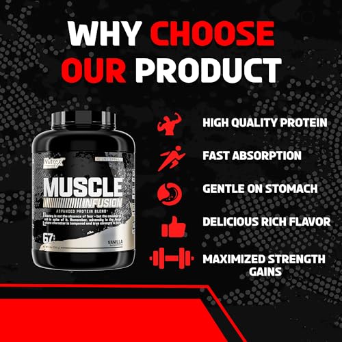 Nutrex Research Whey Protein Powder, Vanilla Muscle Infusion Whey Isolate w/EAA Nutrex Research buy supplements canada