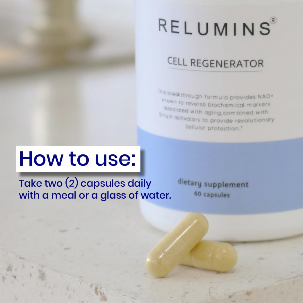 Relumins NAD+ Supplement with Nicotinamide Riboside, Resveratrol, Quercetin, Fisetin & Curcumin – Focus, Vitality, Energy, Balance & Daily Wellness Support – 60 Vegan Capsules Relumins buy supplements canada