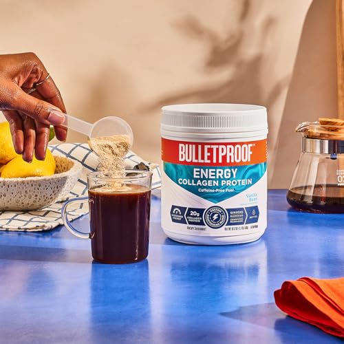 Bulletproof Vanilla Bean Energy Collagen Protein Powder, 18.3 Ounces, Caffeine-Free Fuel Bulletproof buy supplements canada