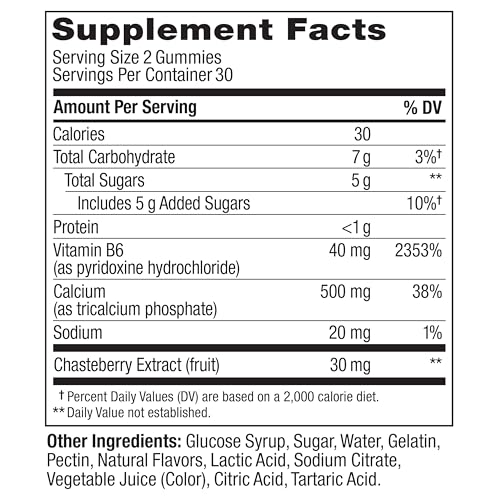 OLLY Period Hero Gummies, PMS Support Supplement,* Chasteberry, Vitamin B6, Calcium, Cran-Raspberry Flavor, 30 Day Supply - 60 Count OLLY buy supplements canada