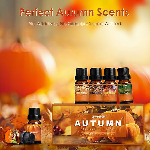 Autumn Fragrance Oil Set, Premium Fall Essential Oils for Diffuser and Candle Making -Cinnamon ARVIDSSON buy supplements canada