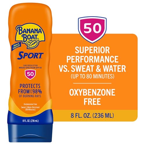 Banana Boat Sport Ultra SPF 50 Sunscreen Lotion, 8oz | Banana Boat Sunscreen SPF 50 Lotion, Oxybenzone Free Banana Boat buy supplements canada