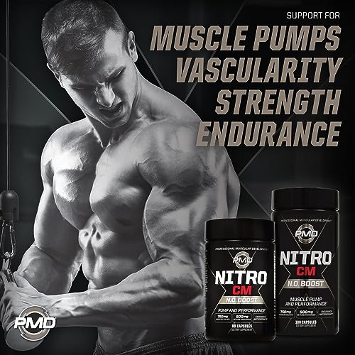 PMD Sports Nitro cm - Nitric Oxide with Agmatine Pre Workout Supplement - Muscle PMD buy supplements canada