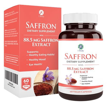 1 Body Saffron Extract 8825 – Antioxidant & Mood Support Saffron Supplement 1 Body buy supplements canada
