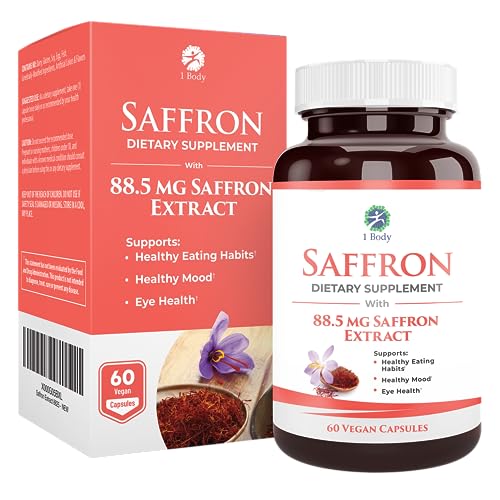 1 Body Saffron Extract 8825 – Antioxidant & Mood Support Saffron Supplement 1 Body buy supplements canada