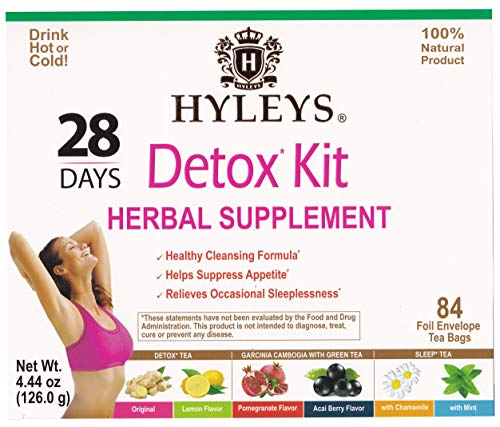 Hyleys Detox Tea for Cleanse - 28 Day Kit - 84 Tea Bags - Gift Gift For Mom For Mom HYLEYS buy supplements canada