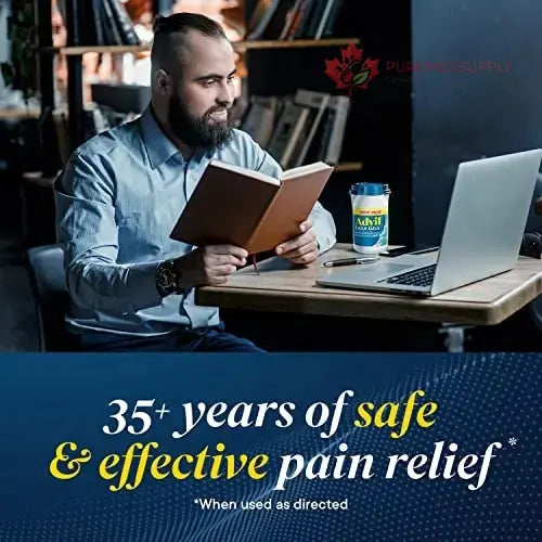 Advil Liqui-Gels Pain Reliever and Fever Reducer, Pain Medicine for Adults with Ibuprofen 200mg for Headache, Backache, Menstrual Pain and Joint Pain Relief - 50x2 Liquid Filled Capsules Advil buy supplements canada
