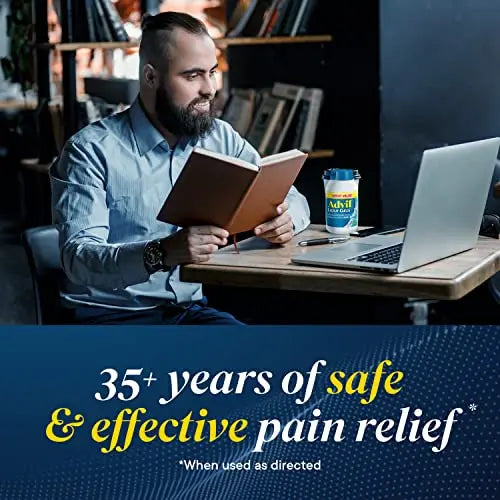 Advil Liqui-Gels Pain Reliever and Fever Reducer, Pain Medicine for Adults with Ibuprofen 200mg for Headache, Backache, Menstrual Pain and Joint Pain Relief - 50x2 Liquid Filled Capsules Advil buy supplements canada