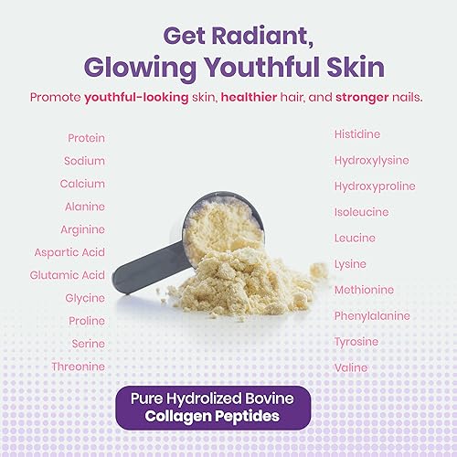 JeaKen - Unflavored Collagen Peptides Powder from Grass-Fed Bovine Sources - Sugar-Free Hydrolyzed Collagen JeaKen buy supplements canada