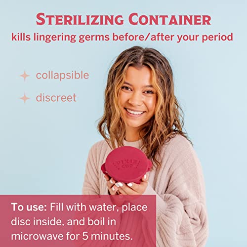 Pixie Menstrual Disc Kit - Best Period Disc Starter Kit - 2 Discs, 20 Wipes, Wash, Lube, Public Restroom Pixie Cup buy supplements canada