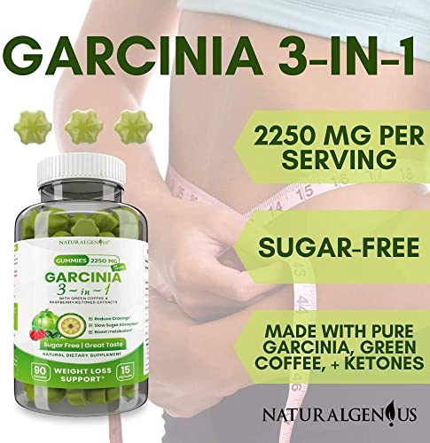 Fat Burning Gummies Pure Extract Garcinia Cambogia, Green Coffee, Raspberry Ketones NATURALGENIUS buy supplements canada