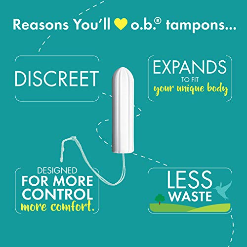 o.b. Pro-Comfort Non-Applicator Tampons, Super Absorbancy, 40 Count (Pack of 1) o.b. buy supplements canada
