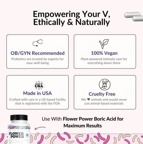 Flower Power 'Divine Vagine' Blend - 30 ct for Balance Urinary Tract Infection, V Health Support for Women Flower Power buy supplements canada
