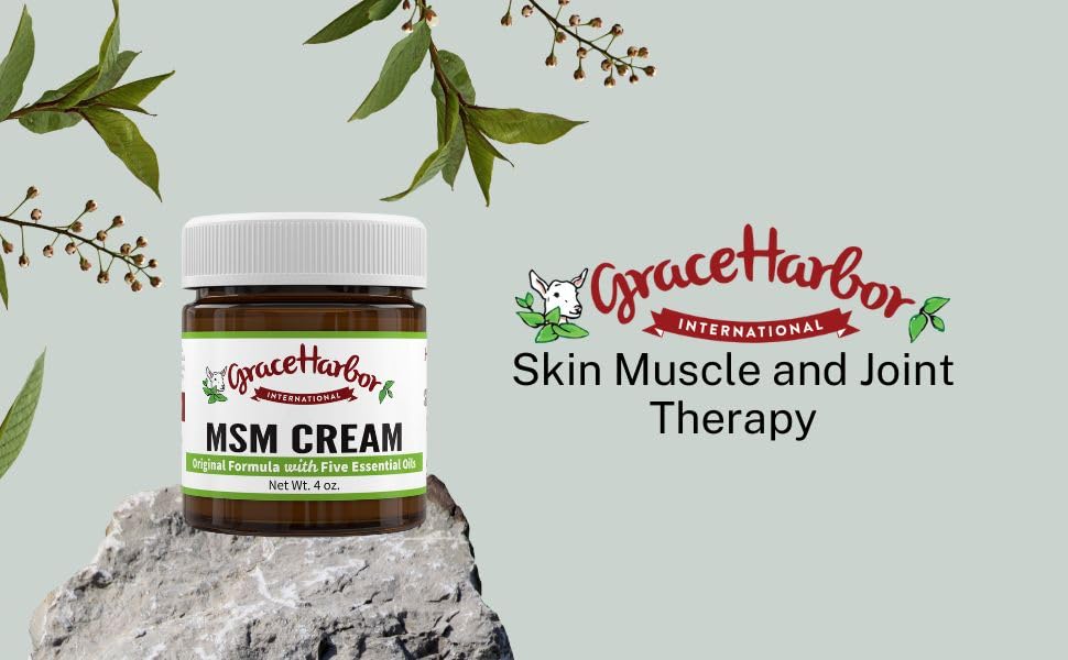 Grace Harbor MSM Cream – Variety 3 Pack – Daily Skin, Joint and Muscle Rub – Best Goat Milk Unscented Baby Lotion for Severly Dry Skin – Therapeutic Essential Oils and Fragrance Free – 4 oz Grace Harbor International buy supplements canada