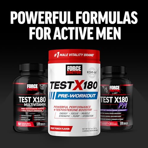 FORCE FACTOR Test X180 Ignite Testosterone Booster for Men, Testosterone Support Force Factor buy supplements canada