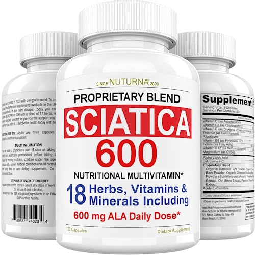 Sciatica Supplement with 600 mg Alpha Lipoic Acid - Sciatic Nerve Support Nuturna buy supplements canada